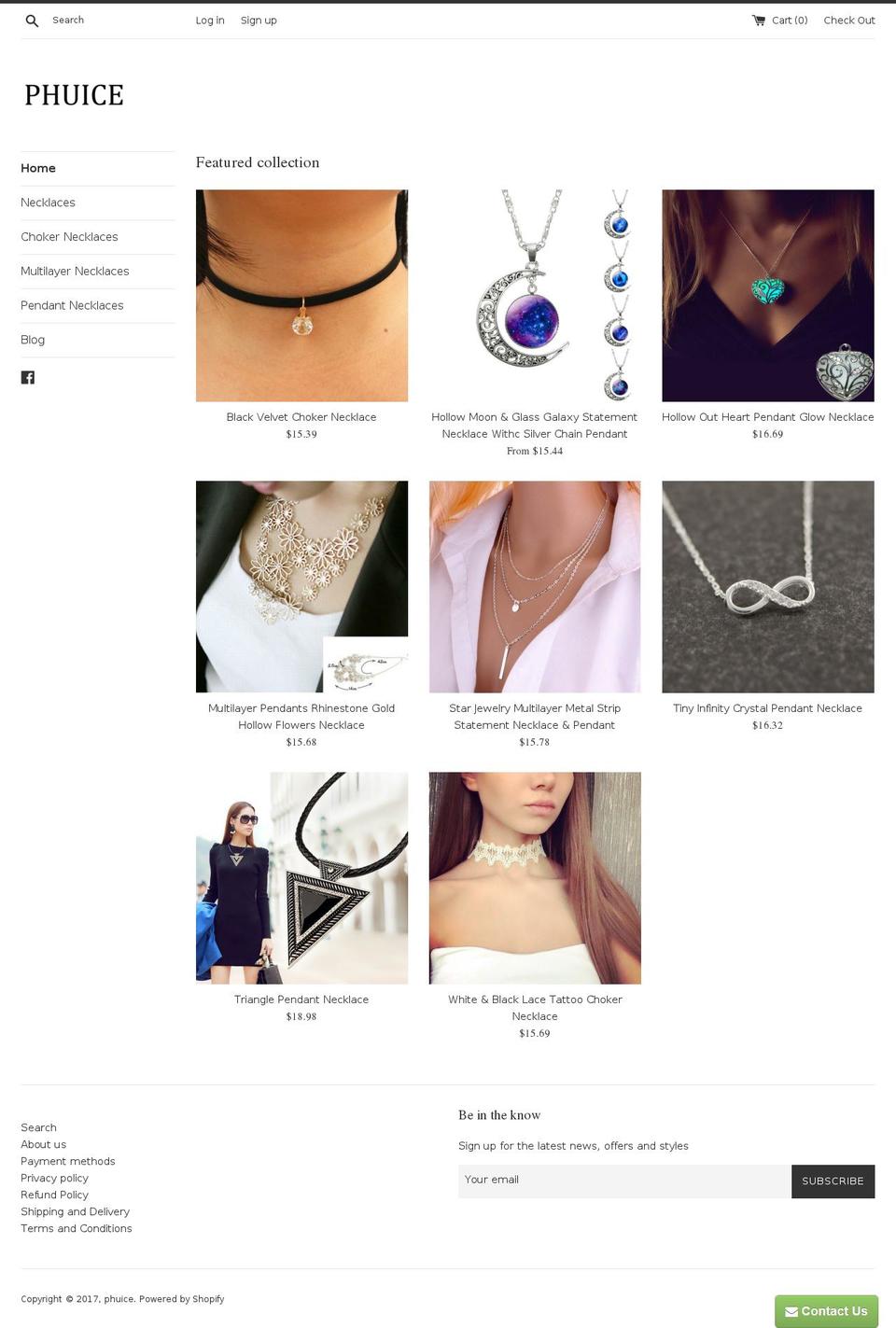 phuice.com shopify website screenshot