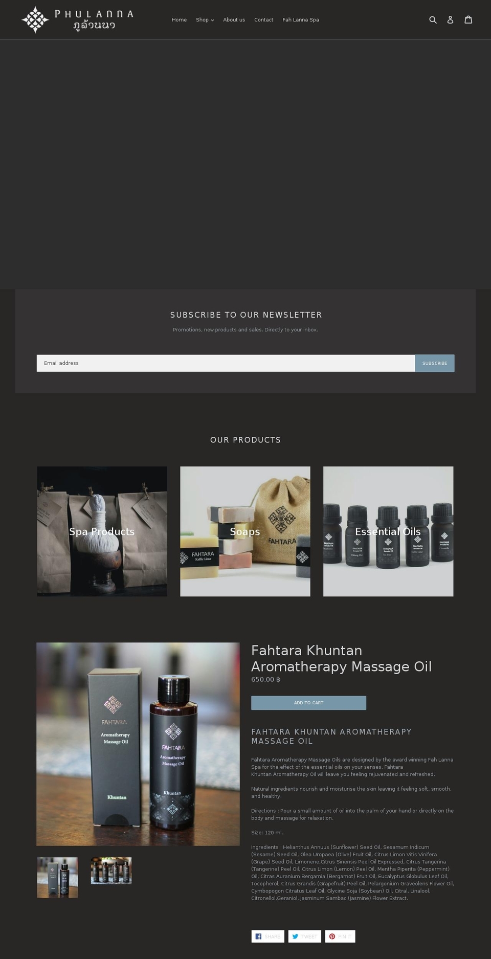phulanna.com shopify website screenshot