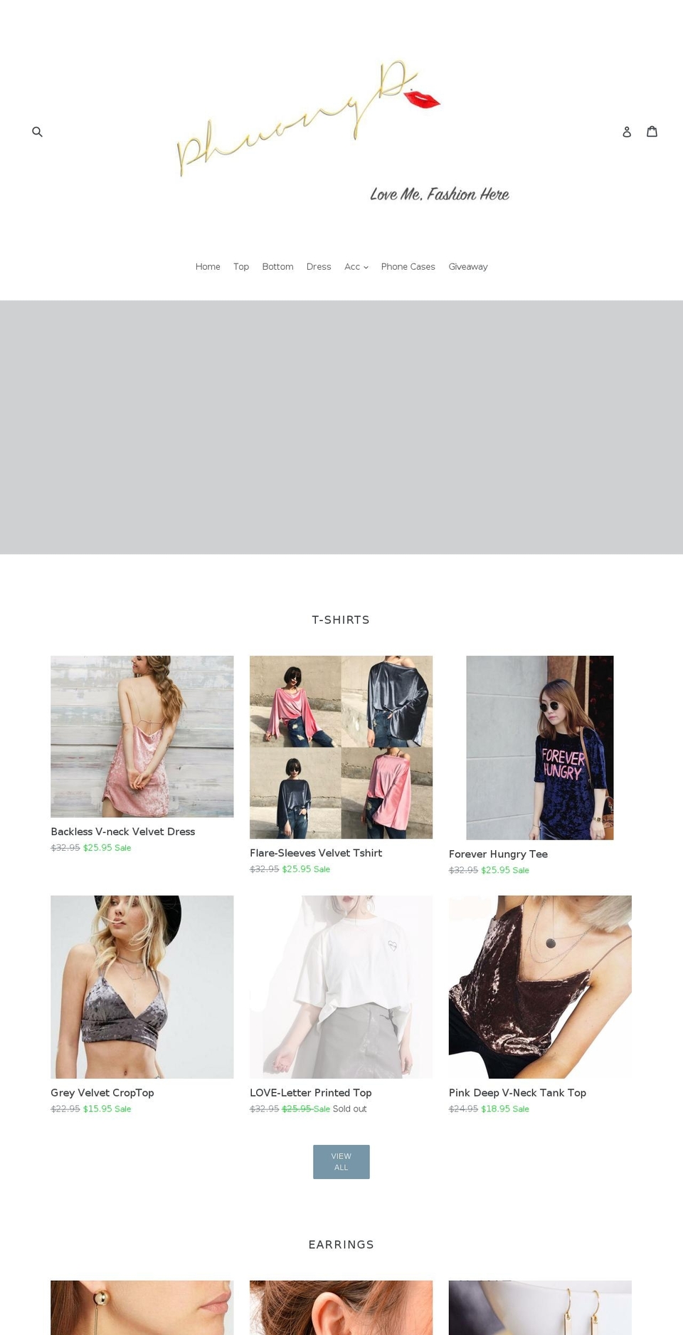 phuongd.com shopify website screenshot