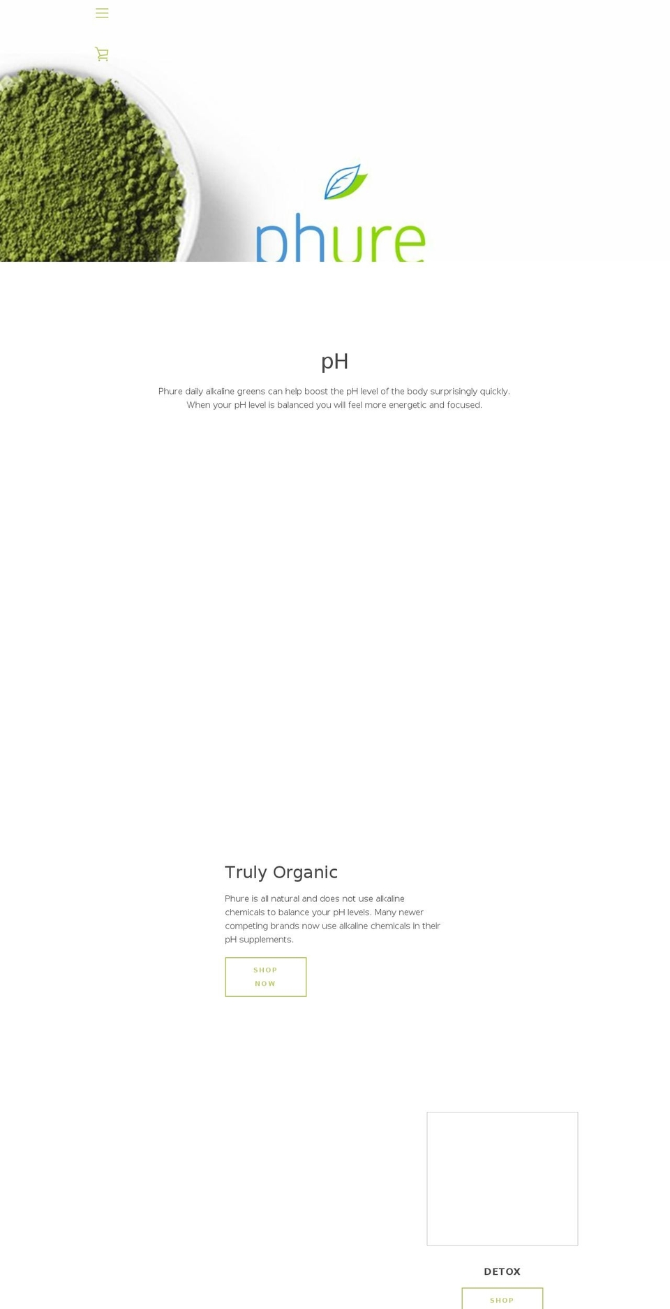 phurenutrition.com — Shopify storefront screenshot