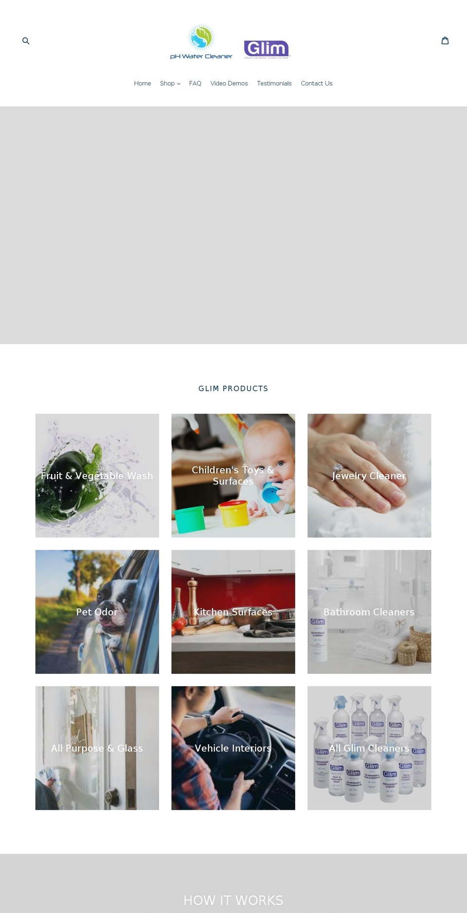 phwatercleaner.com — Shopify storefront screenshot