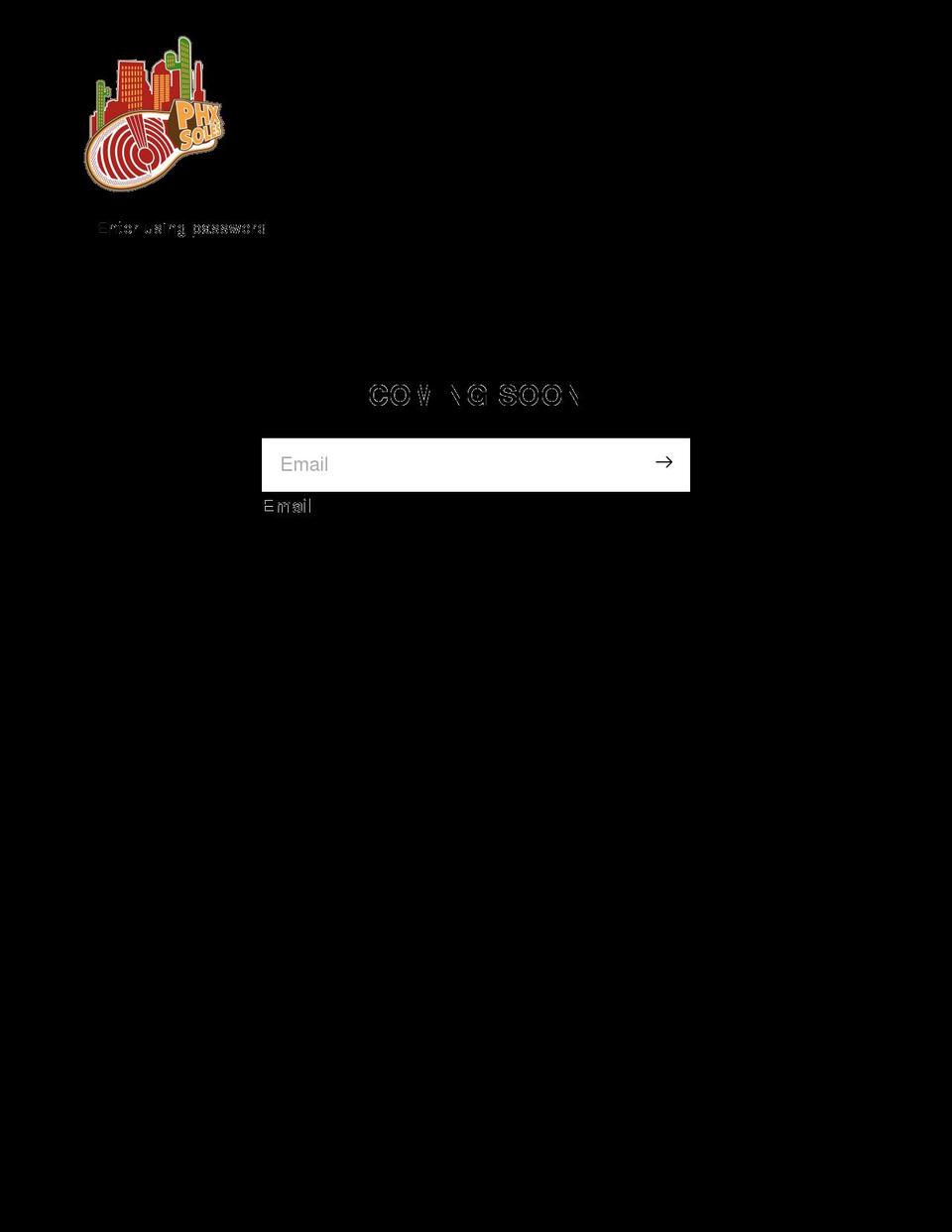 phxsoles.com shopify website screenshot