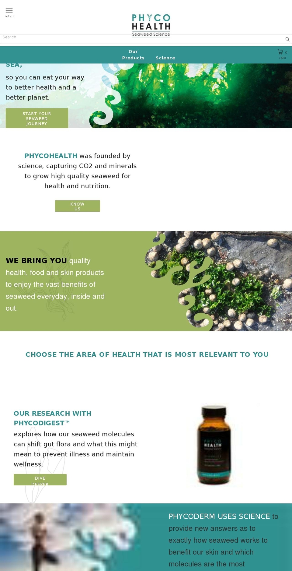 phycohealth.com — Shopify storefront screenshot