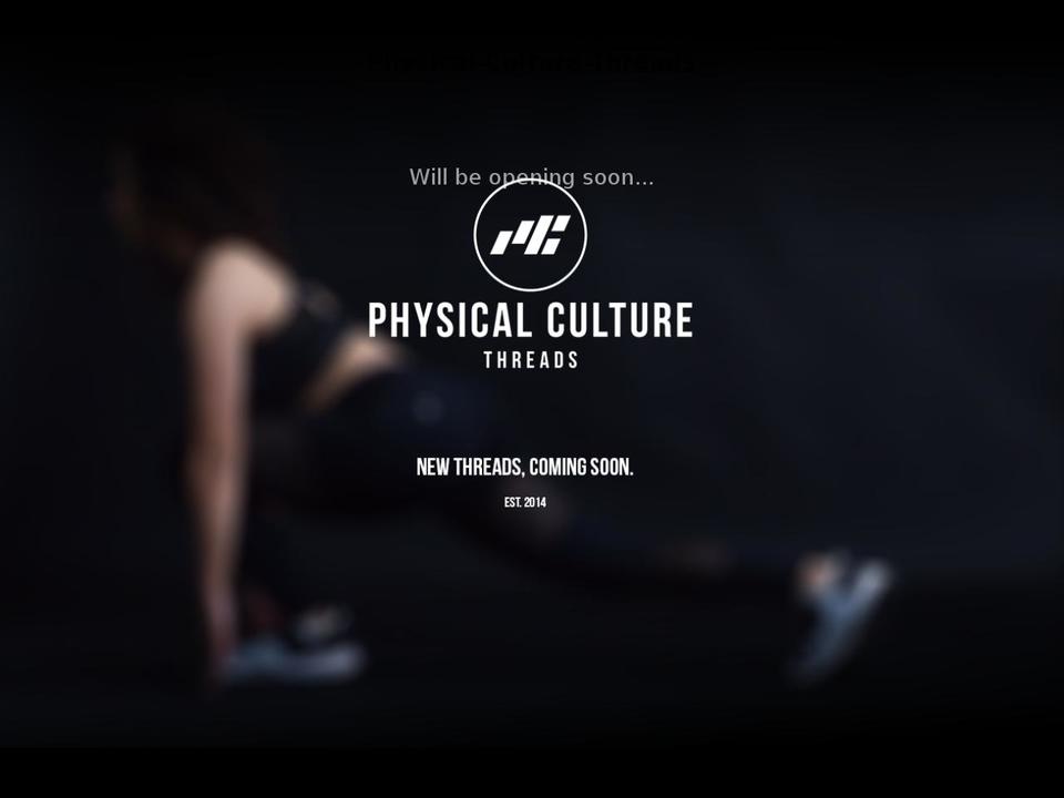 physicalculture.co shopify website screenshot