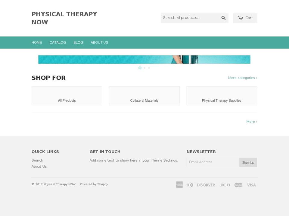 physicaltherapyproductsandsupplies.com shopify website screenshot