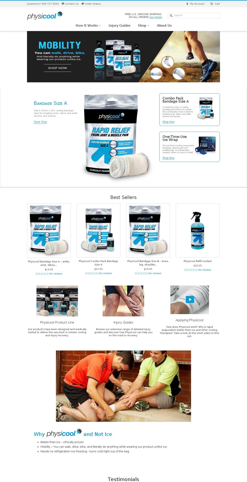 Black Arrow Shopify theme site example physicoolusa.com