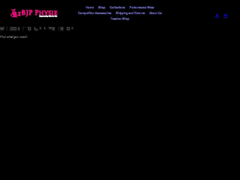 physieshop.com shopify website screenshot