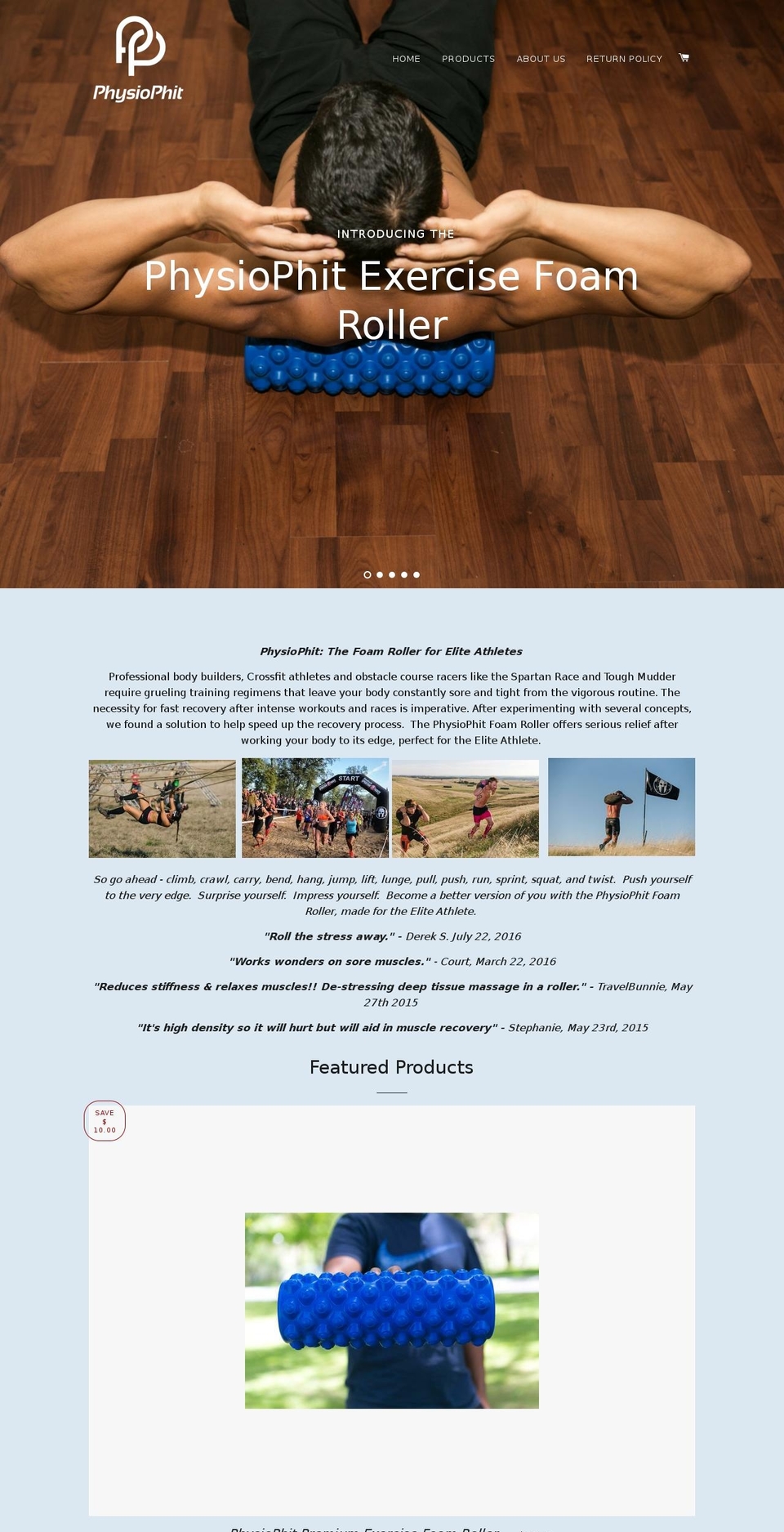 physiophit.com shopify website screenshot