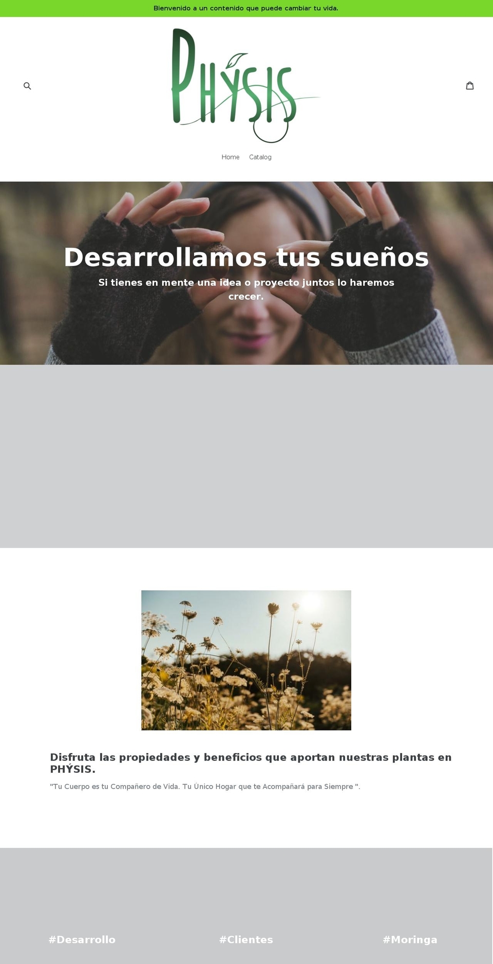 physisnow.com — Shopify storefront screenshot