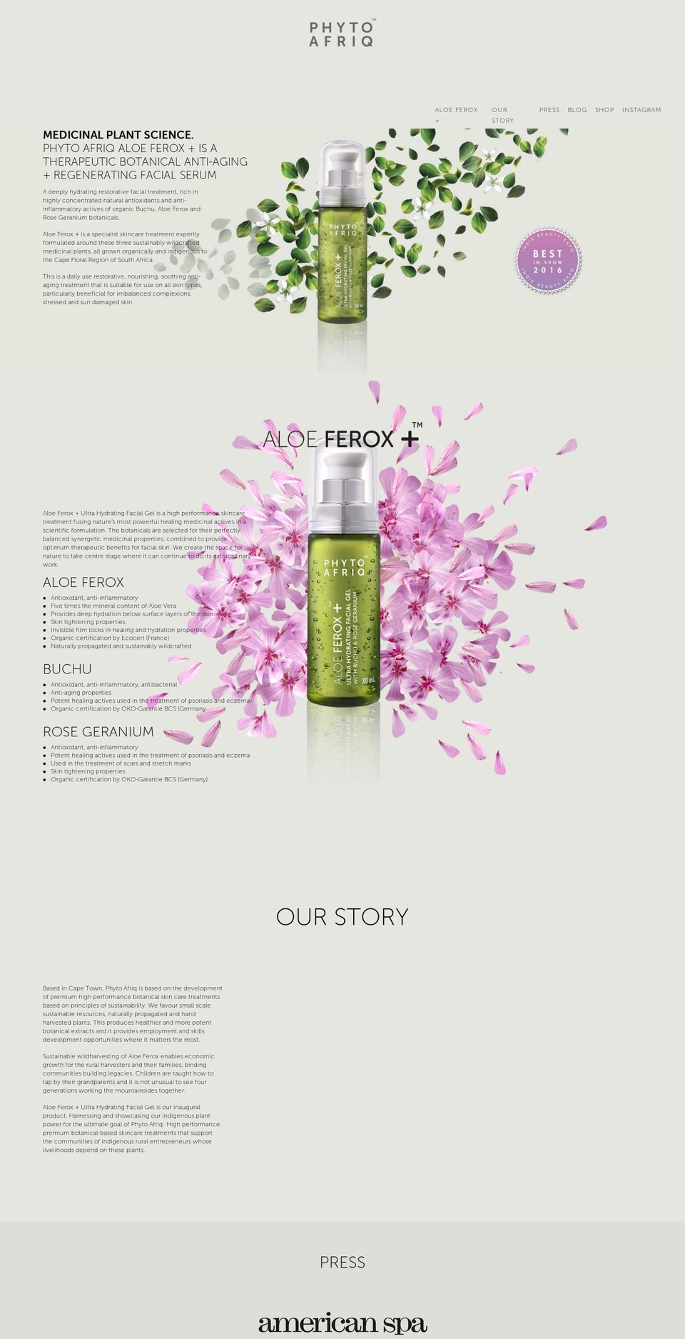 phyto-afriq.com — Shopify storefront screenshot