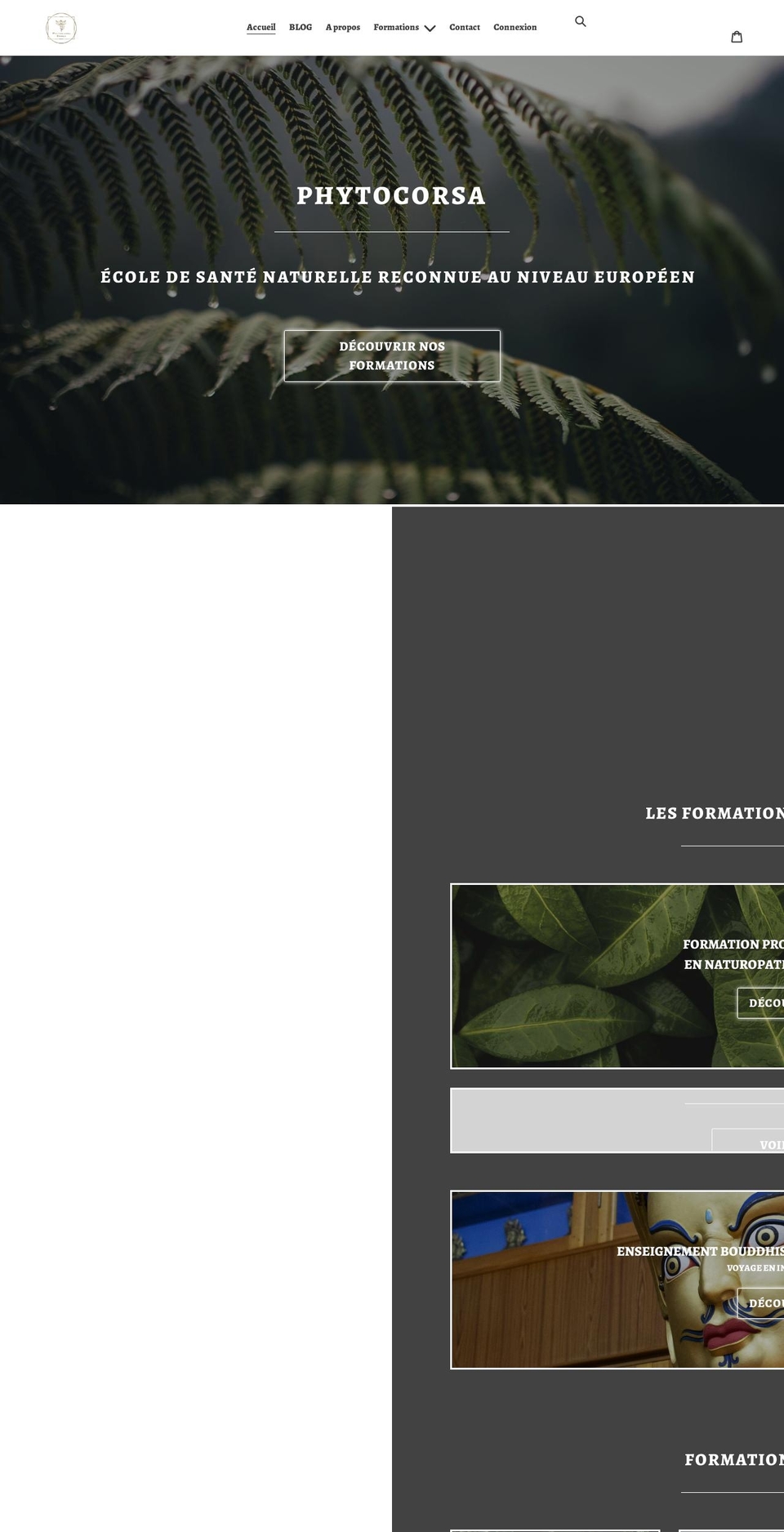 phytocorsa-formation.com shopify website screenshot