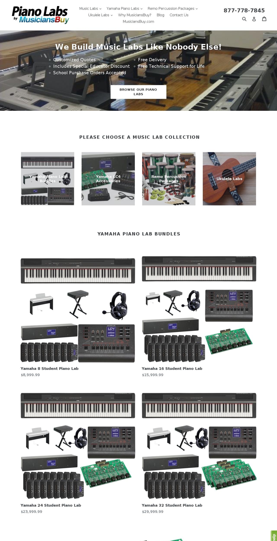 piano-labs.com — Shopify storefront screenshot
