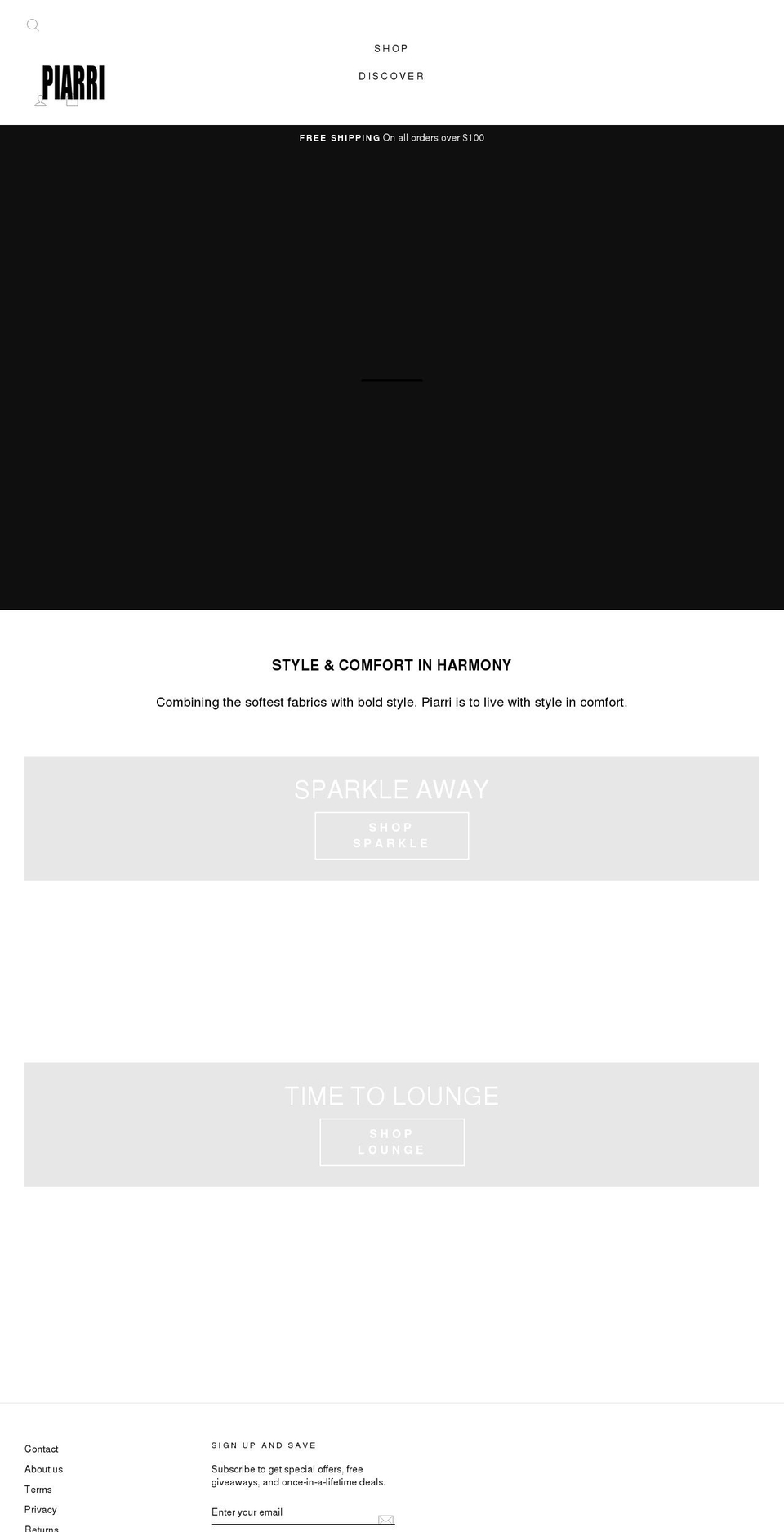piarri.com shopify website screenshot