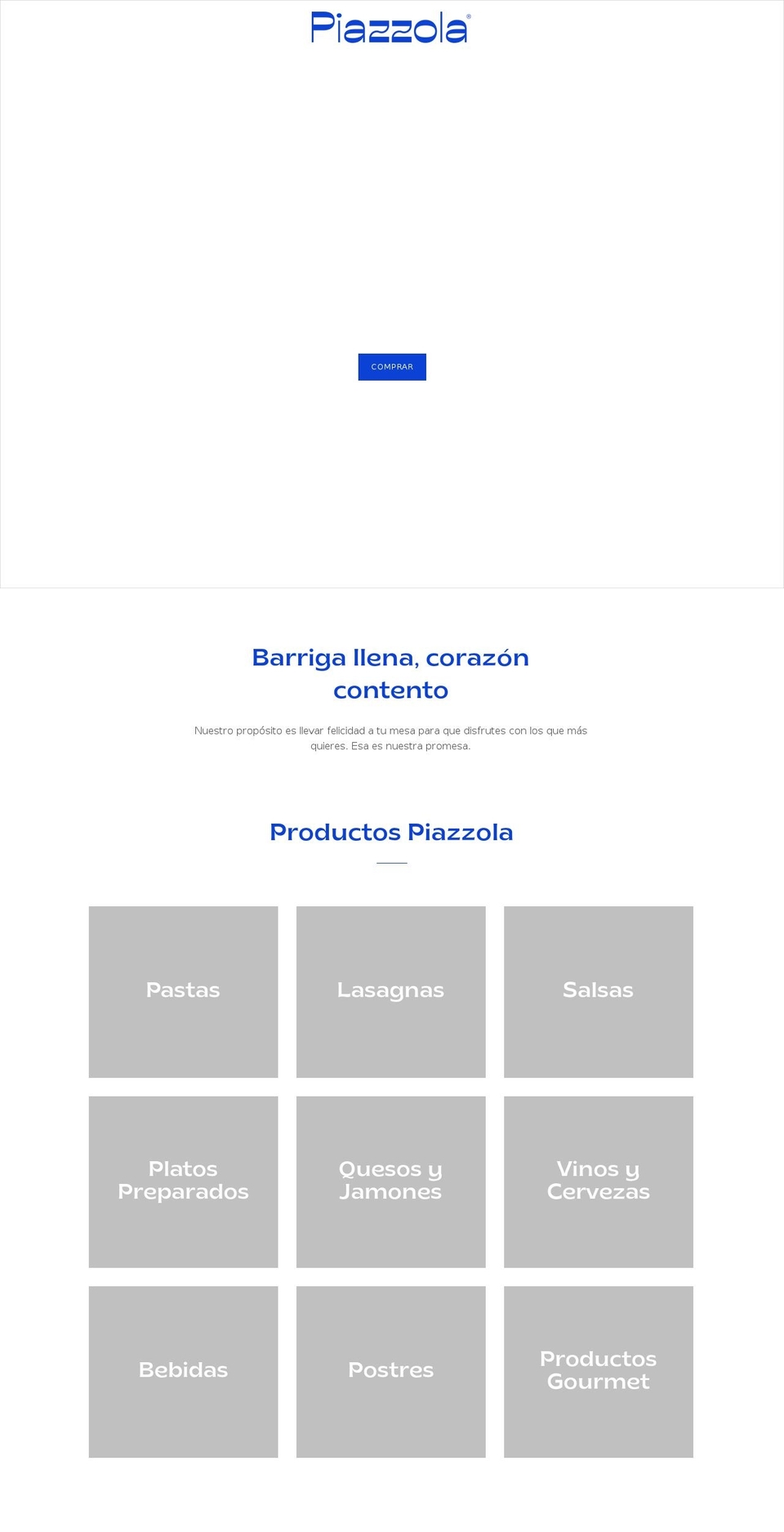 piazzola.com.pe shopify website screenshot