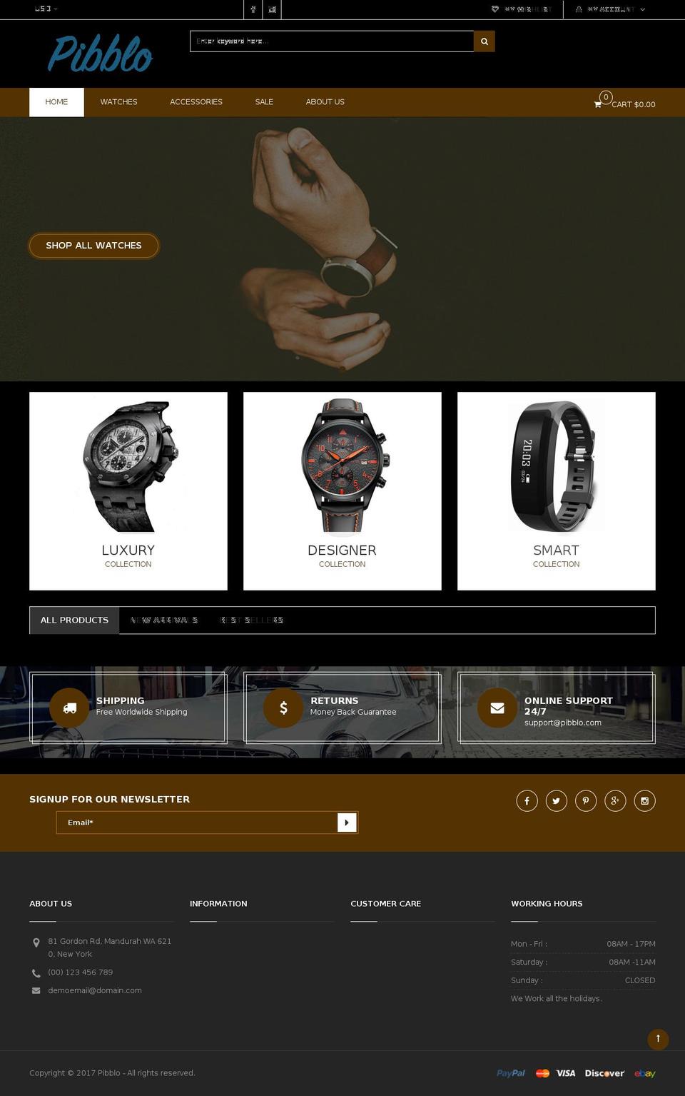 sp-janshop-home1 Shopify theme site example pibblo.com