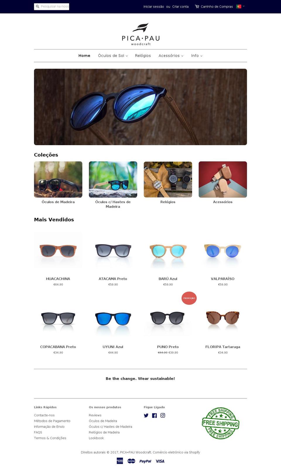 picapauwoodcraft.com shopify website screenshot