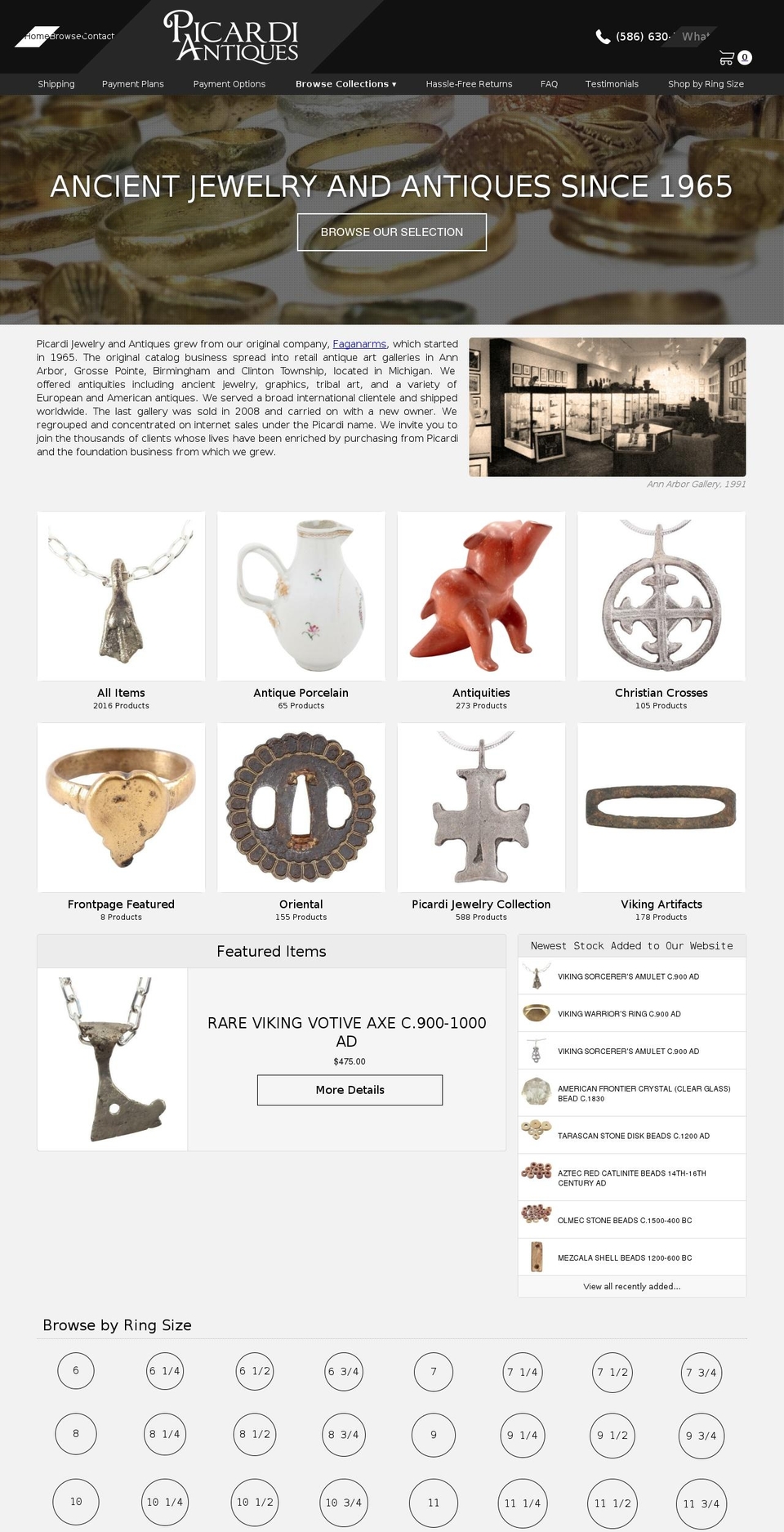 picardiaccessories.com shopify website screenshot