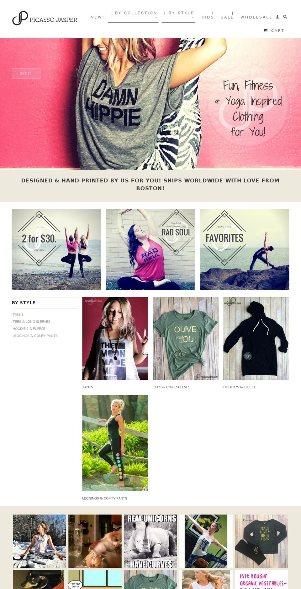 picassojasper.com shopify website screenshot