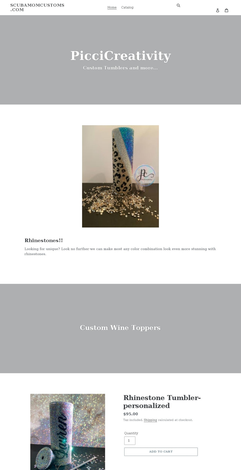 piccicreativity.com shopify website screenshot