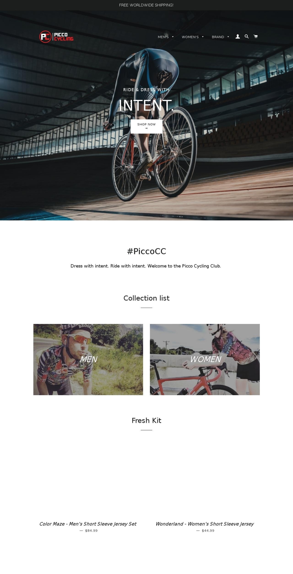 piccocycling.com — Shopify storefront screenshot
