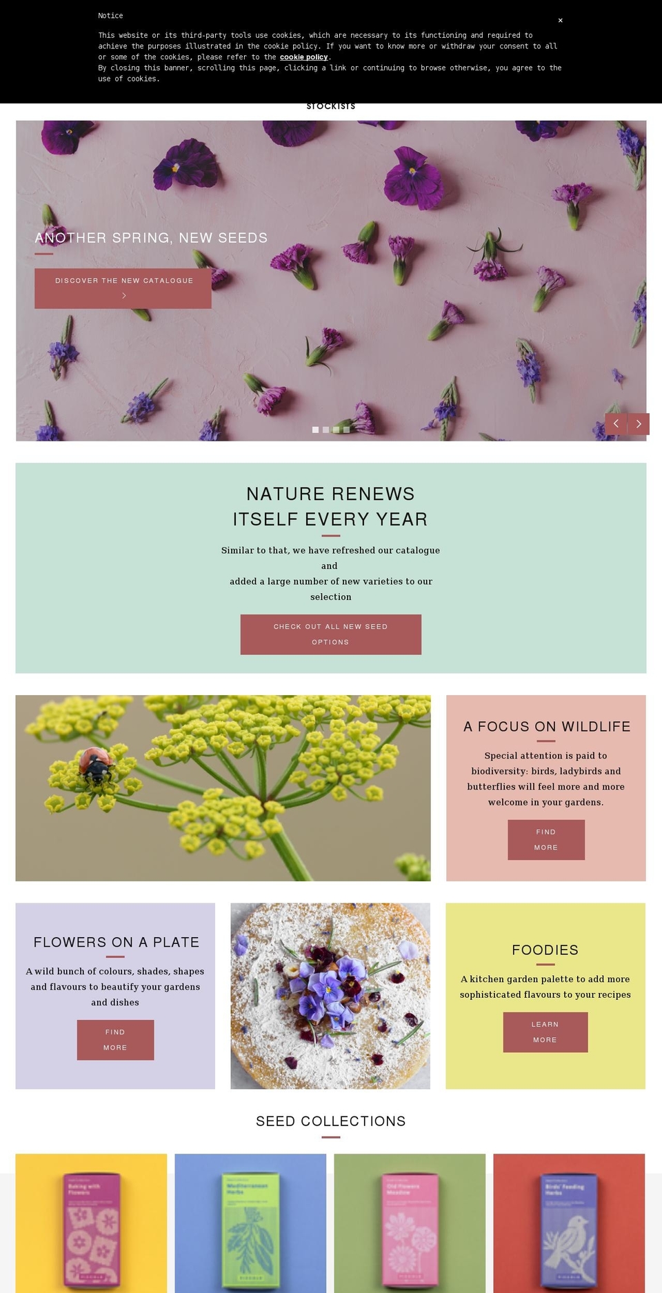 piccoloseeds.com — Shopify storefront screenshot