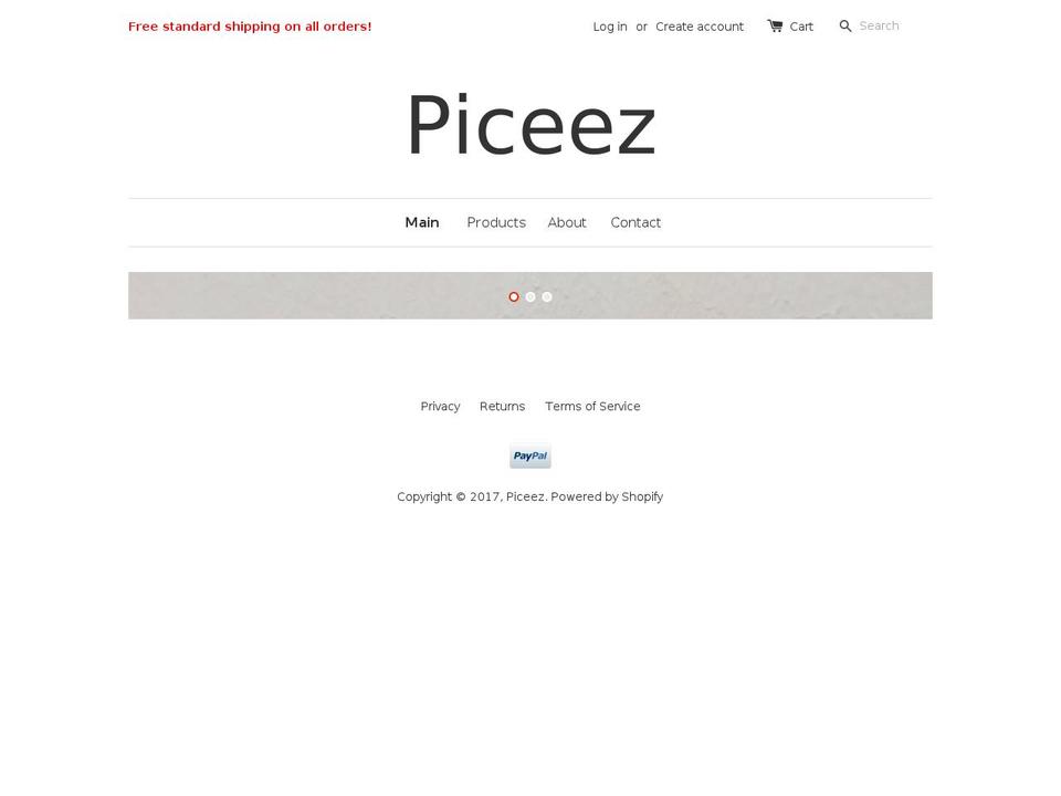 piceez.com shopify website screenshot