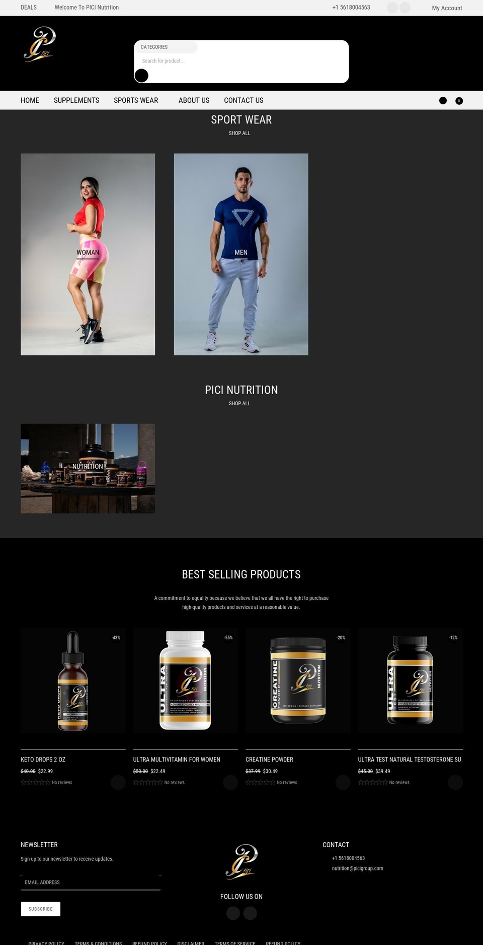 piciusa.com shopify website screenshot