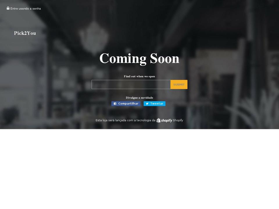 pick2you.com — Shopify storefront screenshot