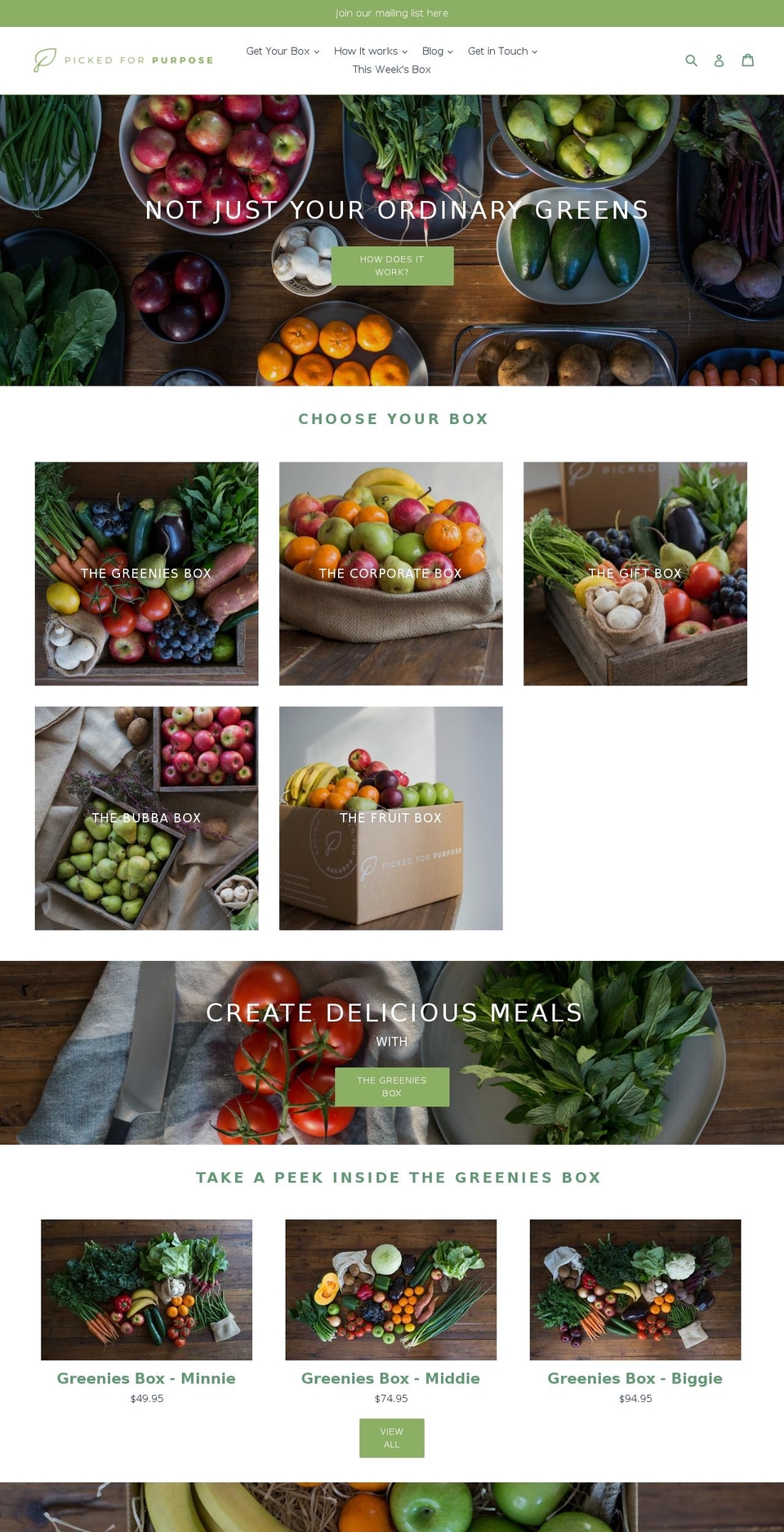 pickedforpurpose.com — Shopify storefront screenshot