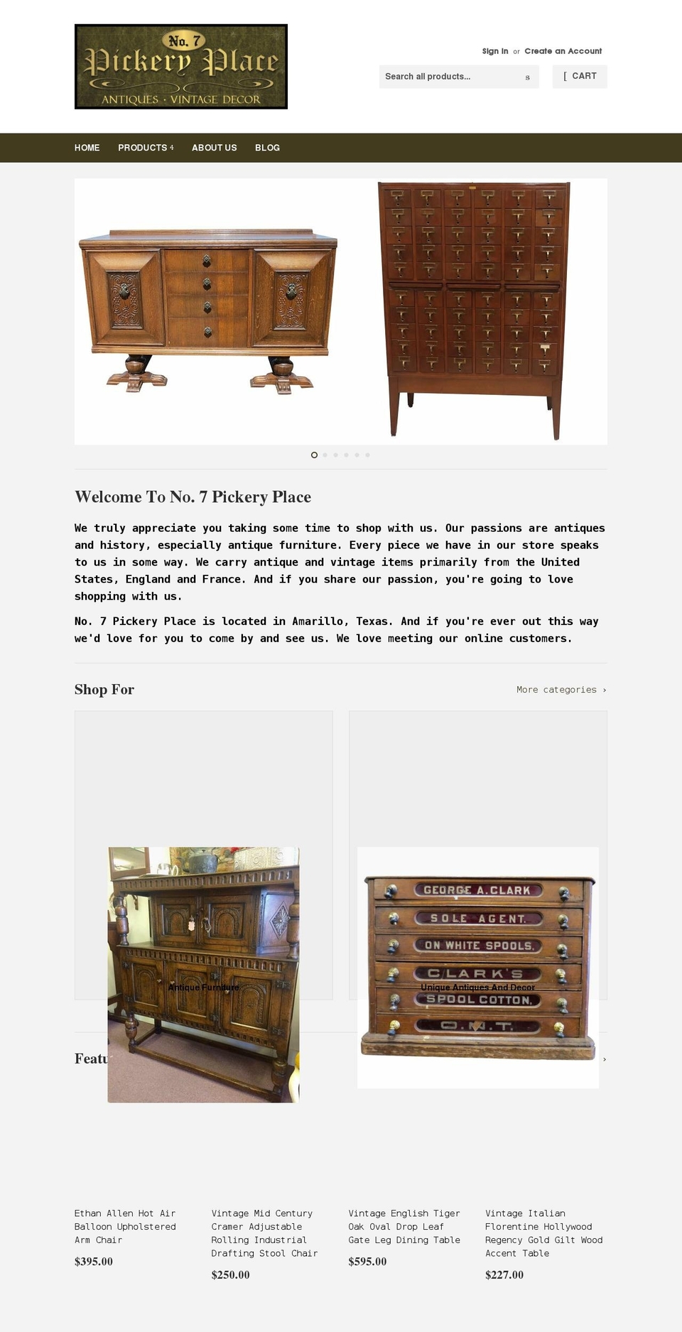 RM Development Shopify theme site example pickeryplace.com