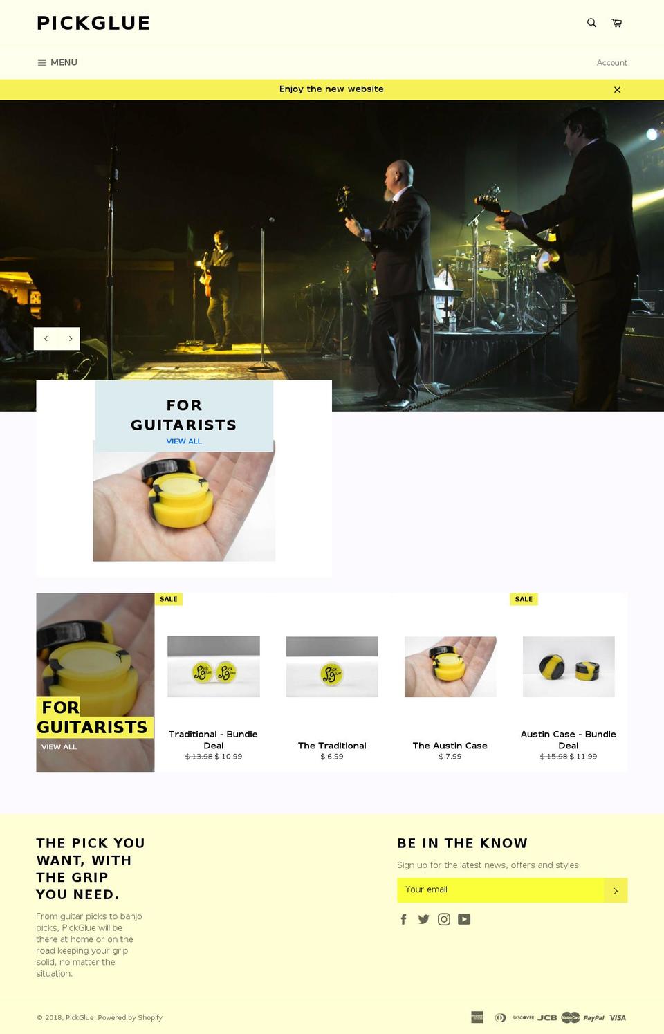 pickglue.com — Shopify storefront screenshot
