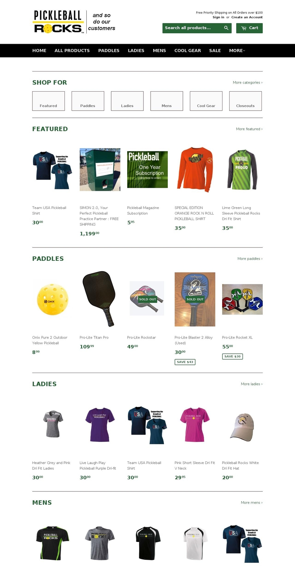 pickleballshopping.com shopify website screenshot