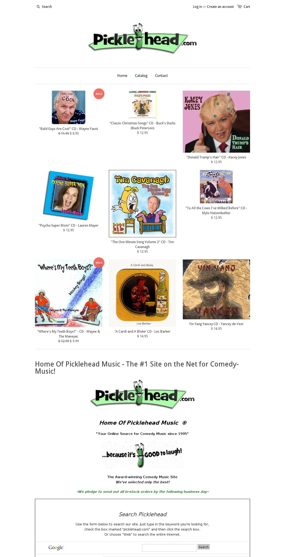 picklehead-music.myshopify.com shopify website screenshot