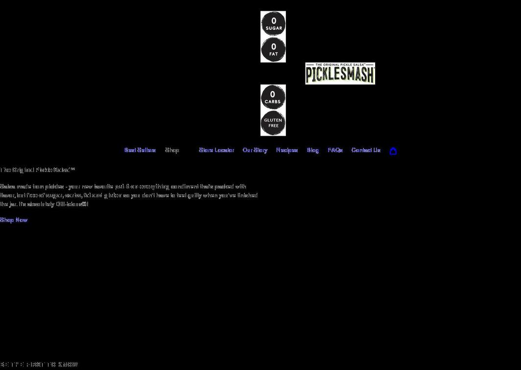 picklesmash.com shopify website screenshot