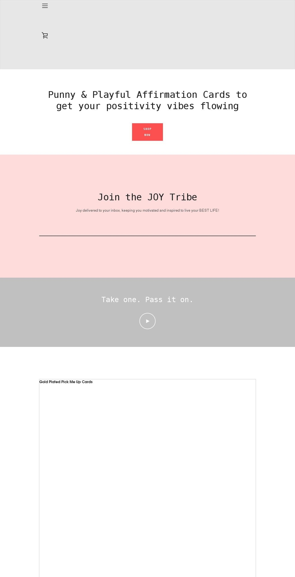 pickmeupcards.com shopify website screenshot