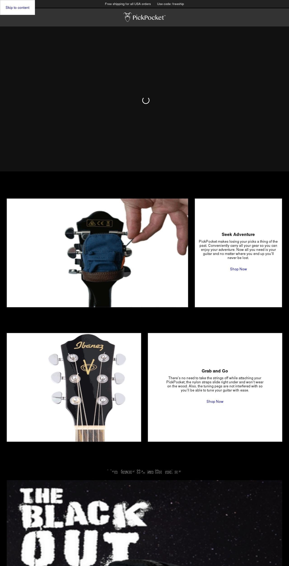 pickpocketco.com shopify website screenshot