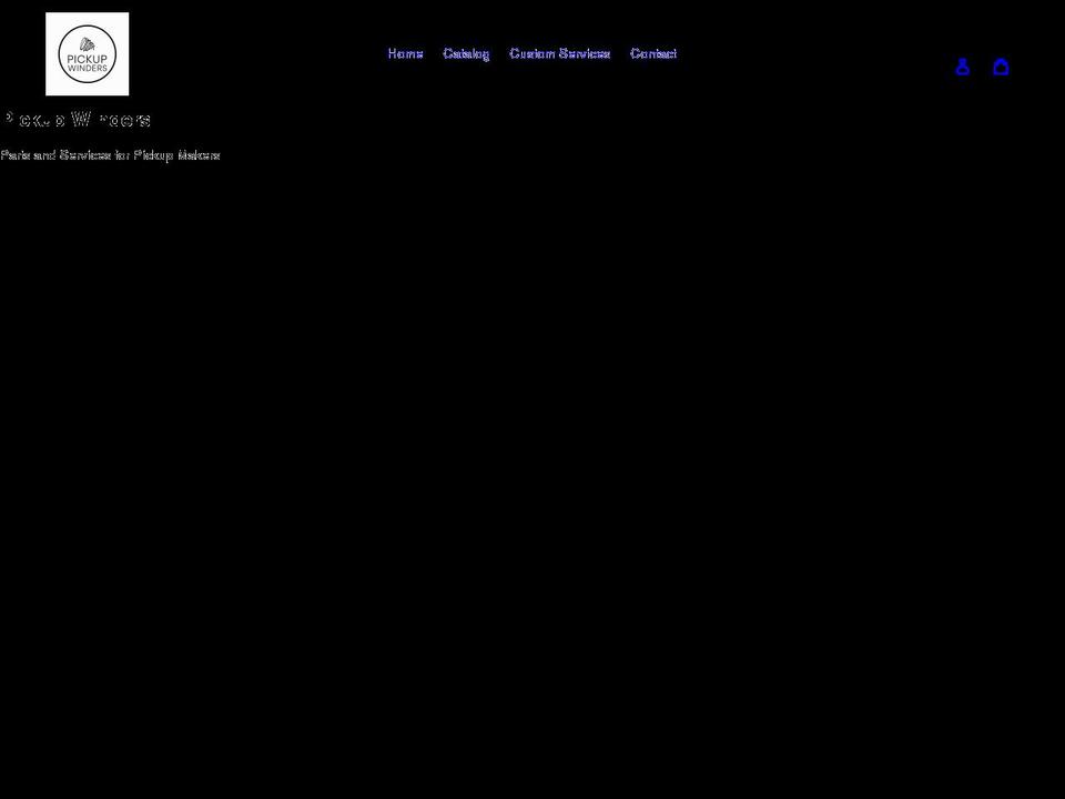 pickupwinders.com shopify website screenshot