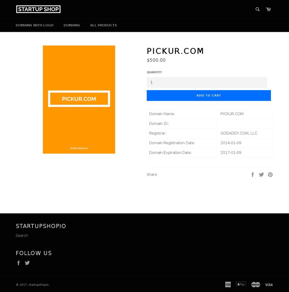 pickur.com shopify website screenshot