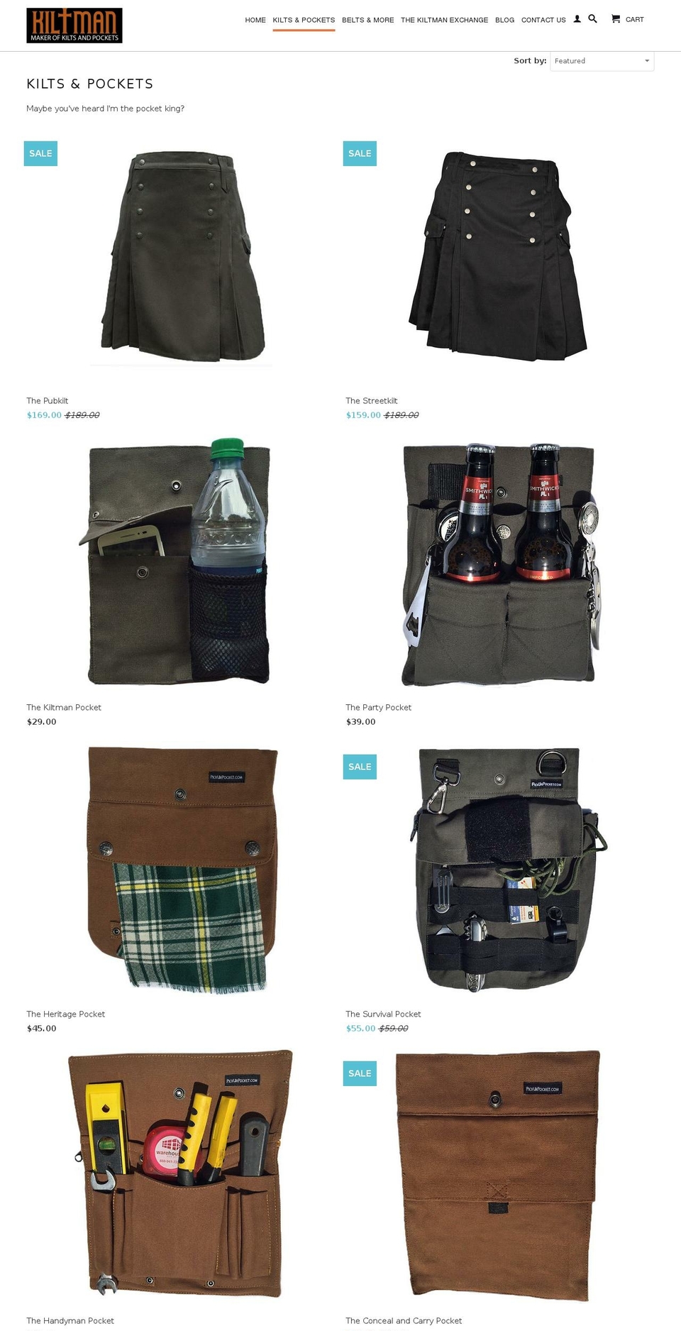pickurpocket.com shopify website screenshot