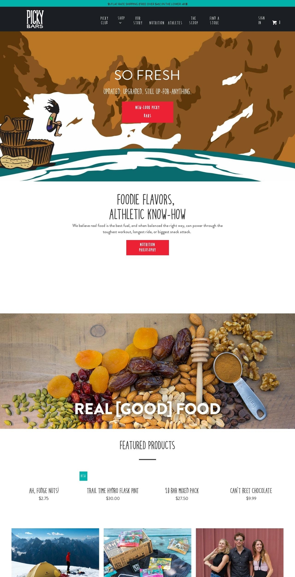 pickybar.com — Shopify storefront screenshot