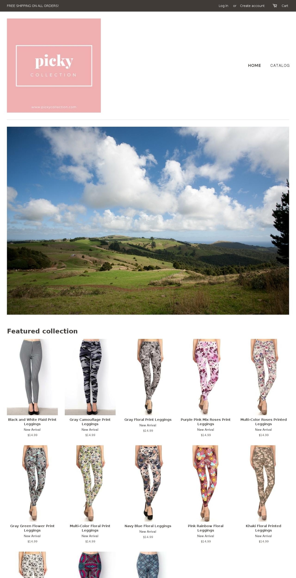 pickycollection.com — Shopify storefront screenshot
