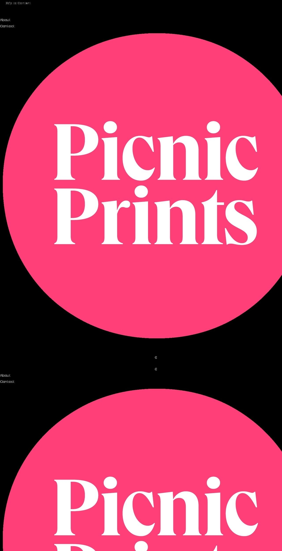 picnicprints.com shopify website screenshot