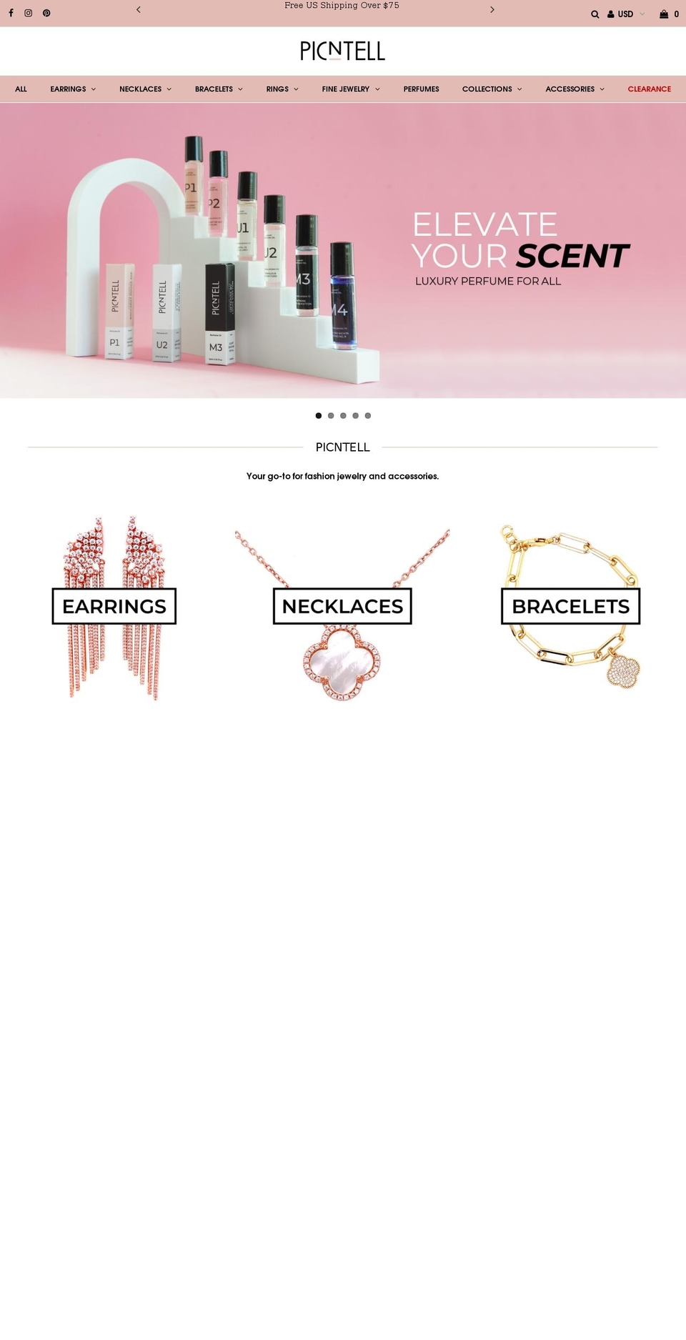 picntell.com shopify website screenshot