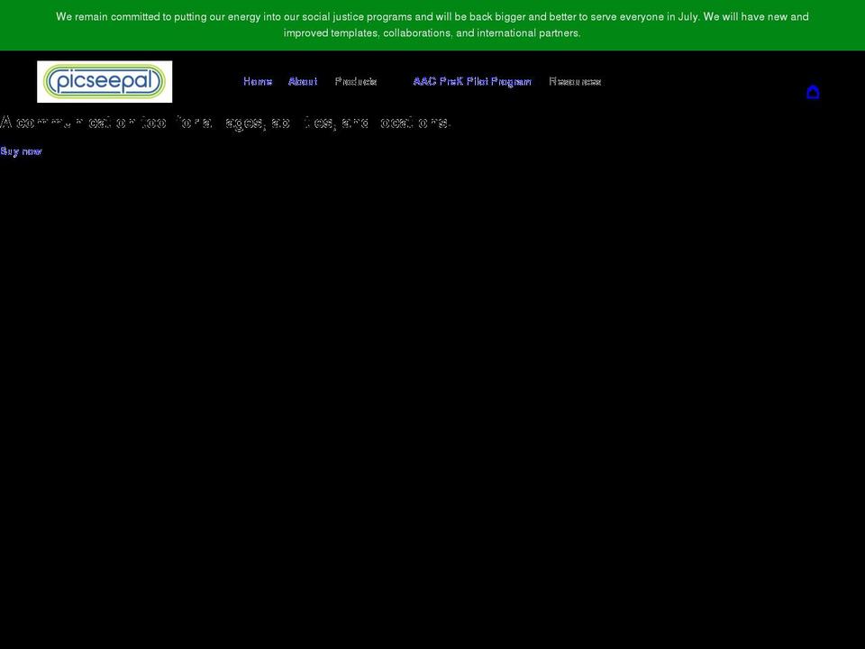 picseepal.com shopify website screenshot
