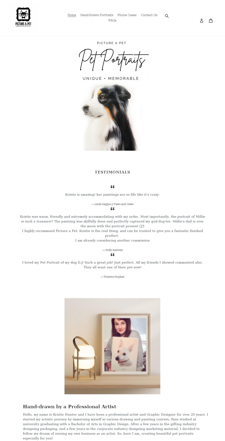 pictureapet.com shopify website screenshot