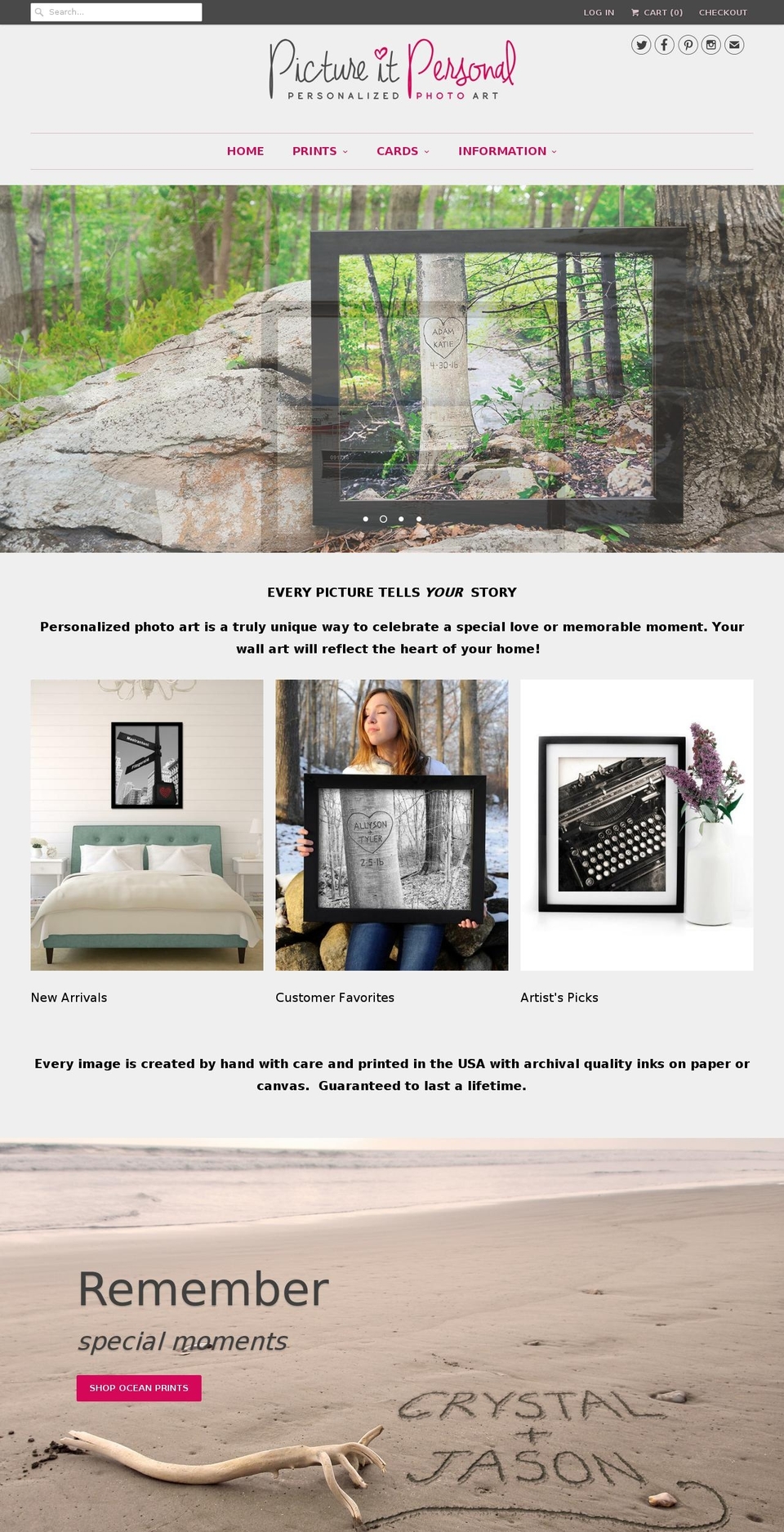 pictureitpersonal.com shopify website screenshot