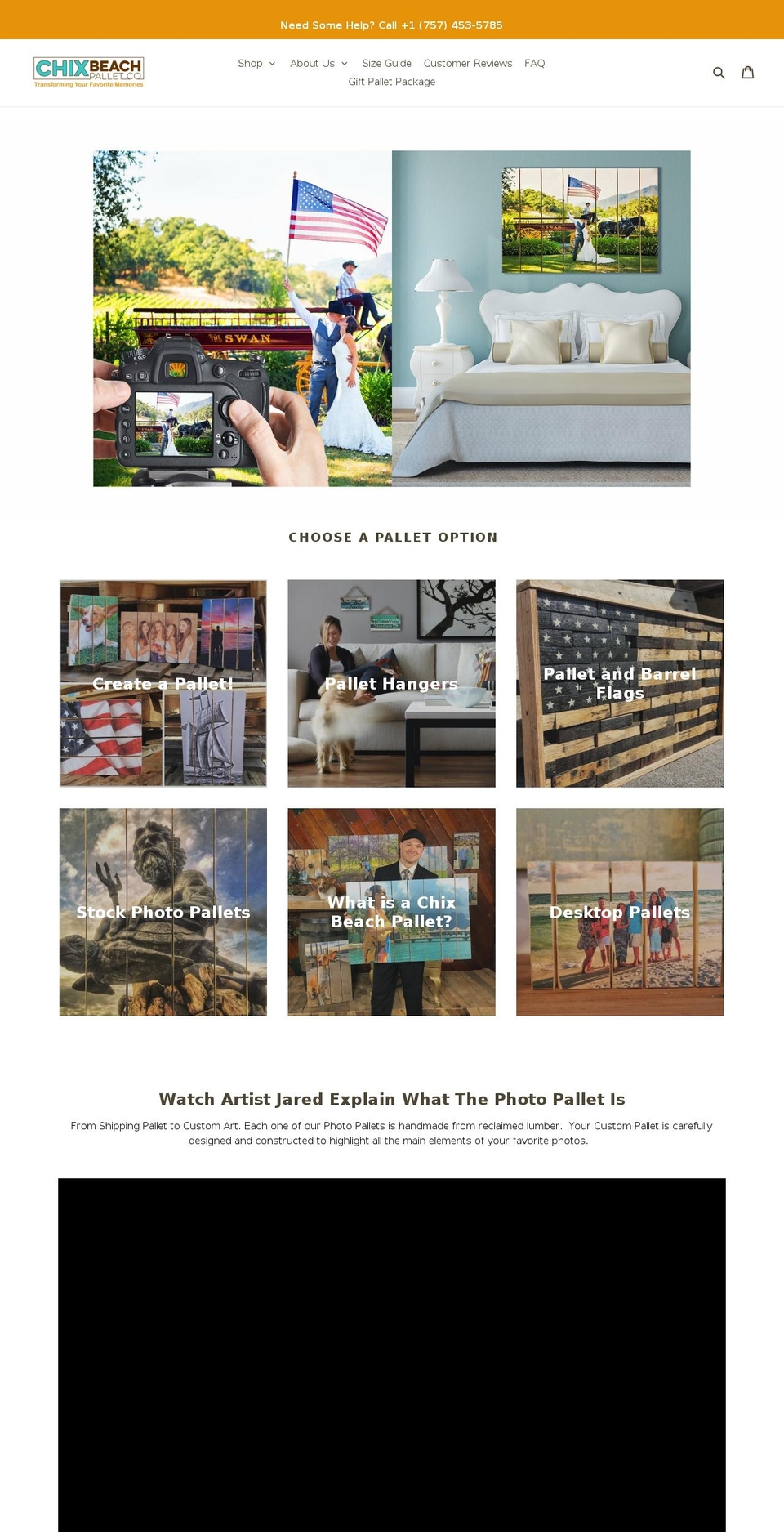 picturepallets.com — Shopify storefront screenshot