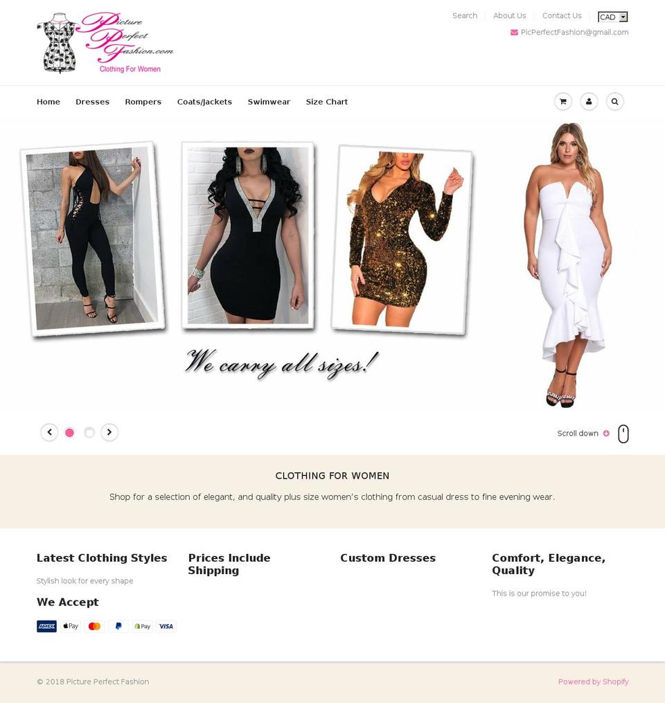 pictureperfectfashion.com — Shopify storefront screenshot