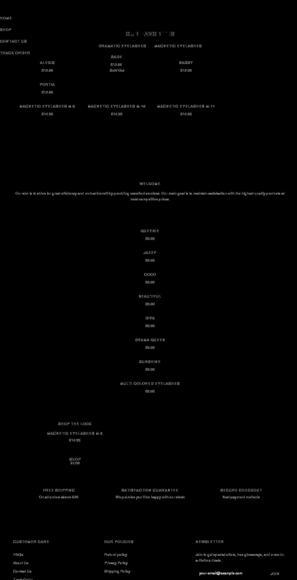 pictureperfectminks.com shopify website screenshot