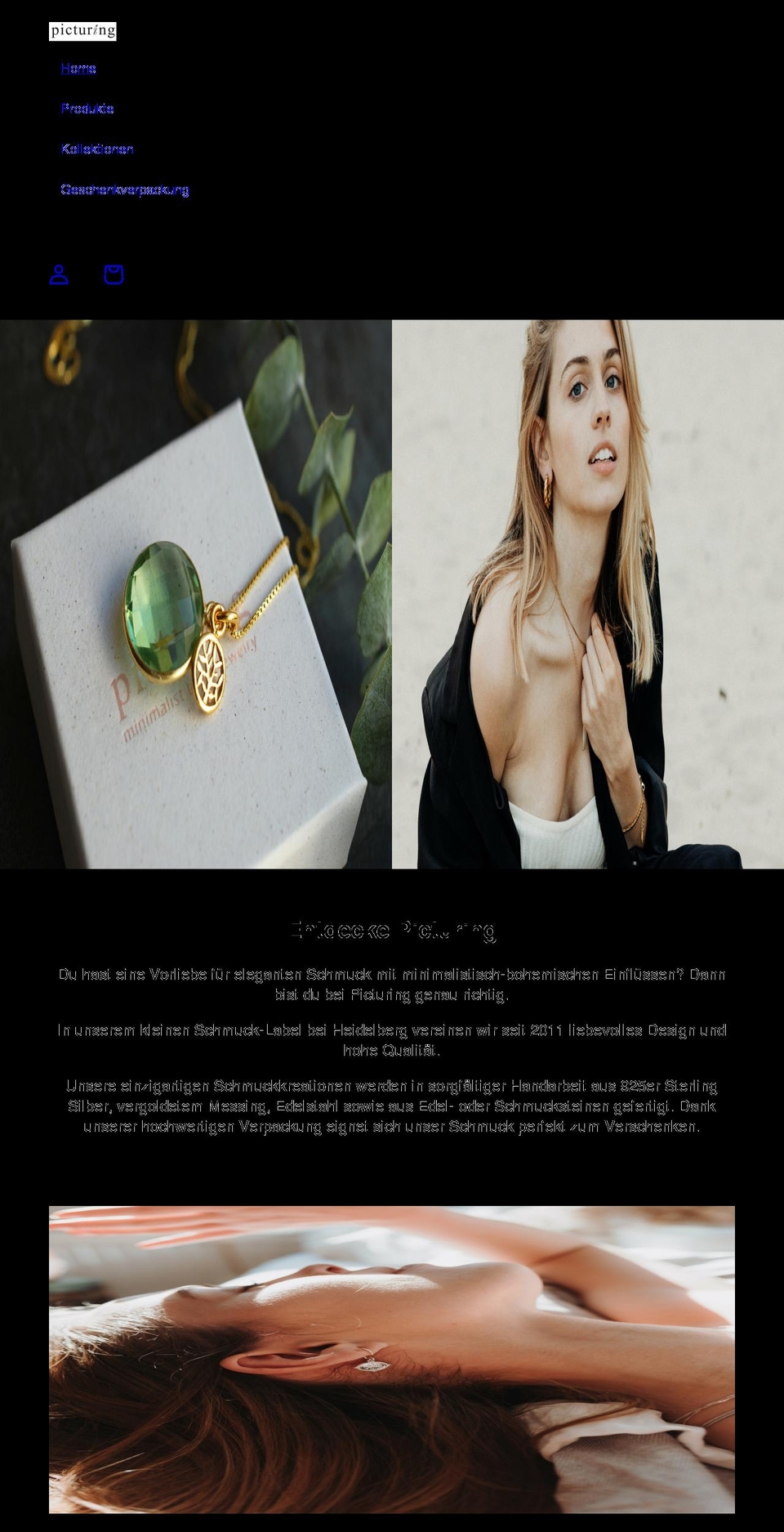 picturing-schmuck.de shopify website screenshot